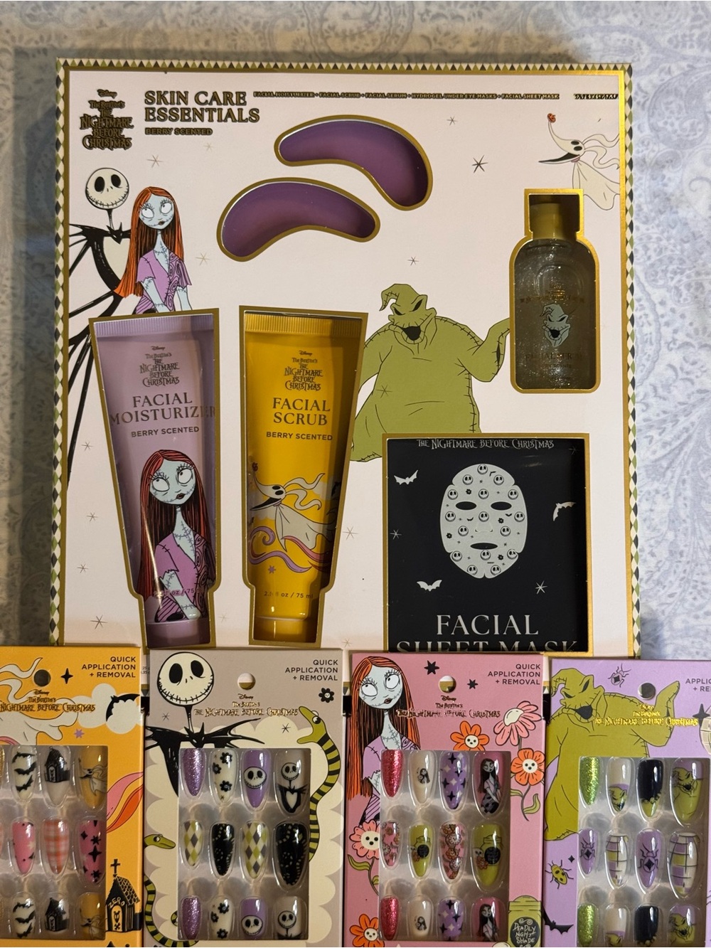 Disney The Nightmare Before Christmas Bath & Body Set & 4 Packs Character Nails